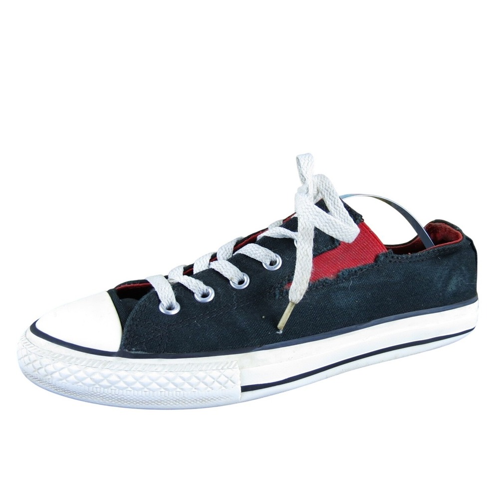 Converse Sneaker Lightning Bolt Boys Y 5 Medium Athletic Black Fabric Lace Up